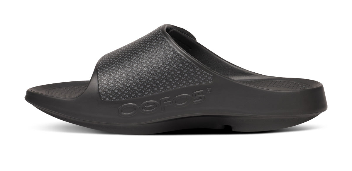 BAUER/OOFOS Men's OOahh Sport Flex Sandal – Black - Image 4